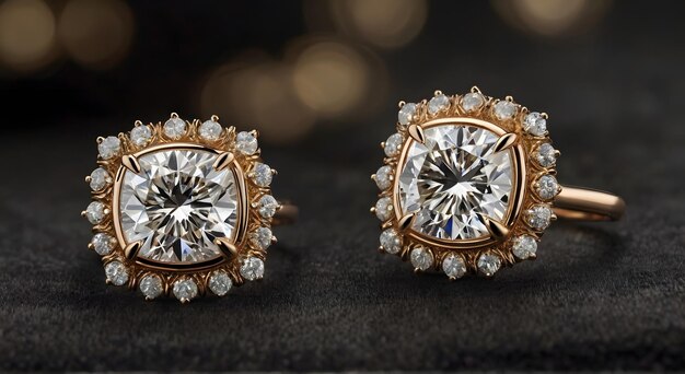 une paire de boucles d'oreilles en diamant par personne