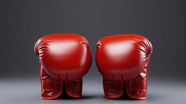 Une paire de gants de boxe rouges