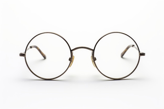 Photo paire de lunettes sur fond blanc sur une surface blanche ou transparente png arrière-plan transparent