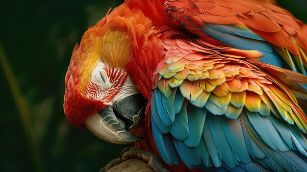 Photo une paire d'oiseaux amoureux se toilettent les uns les autres leurs plumes leurs interactions tendres une belle démonstration d'affection et de soin