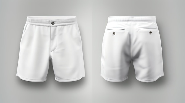 une paire de shorts blancs pour vous conçoit une maquette