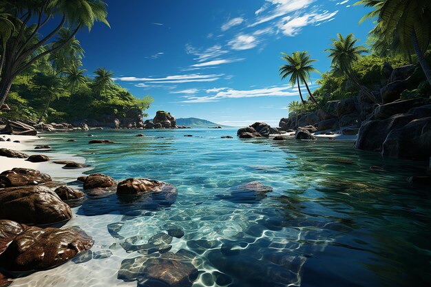 La paix idyllique de la côte des Caraïbes.