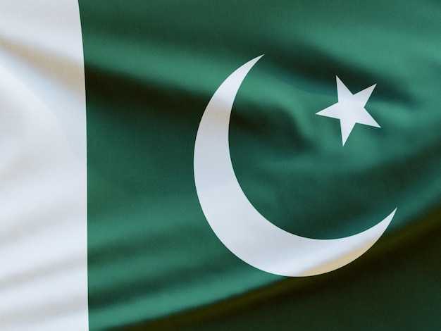 Pakistan, agitant, drapeau, 3d, illustration, isolé, fond