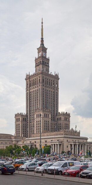 Le palais de la culture et de la science à Varsovie