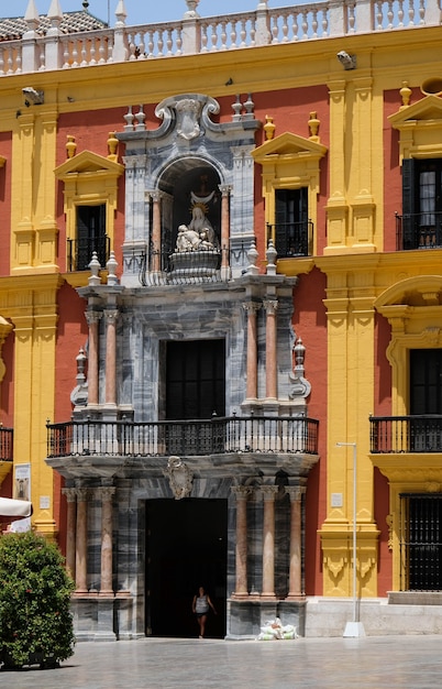 Palais épiscopal baroque de la Plaza de Obispo Malaga Costa del Sol Espagne