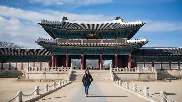 Photo le palais de gyeongbokgung