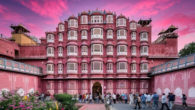 Le palais de Hawa Mahal à Jaipur