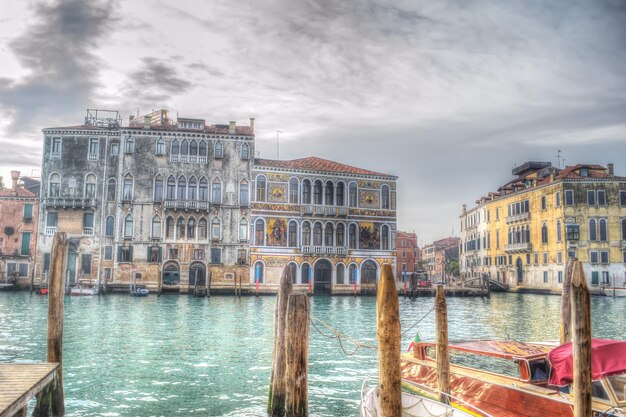 Palais MinottiBarbarigo à Venise Grand Canal Heavy traité pour effet de mappage de tonalité hdr