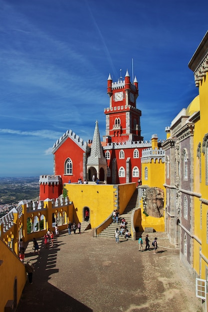 Le Palais de Pena dans la ville de Sintra, Portugal