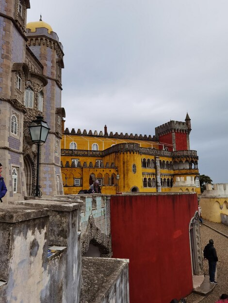 Palais de Pena à Sinta construisant un château de rêve coloré