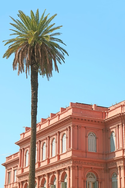 Palais présidentiel historique situé sur la place Plaza de Mayo à Buenos Aires en Argentine