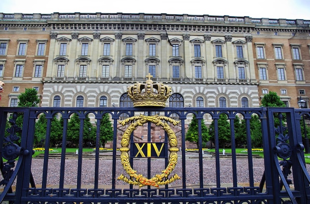 Le palais royal de Stockholm en Suède