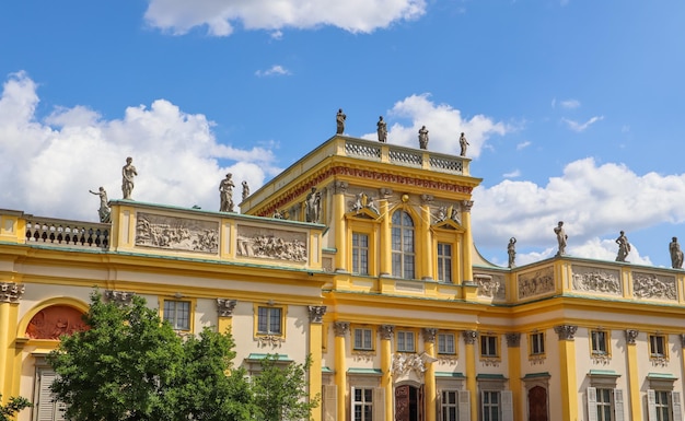 Palais Royal Wilanow à Varsovie Résidence du Roi Jean III Sobieski Pologne Août 2019