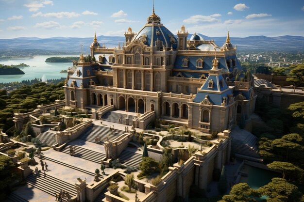 Le palais de Versailles à Paris, en France