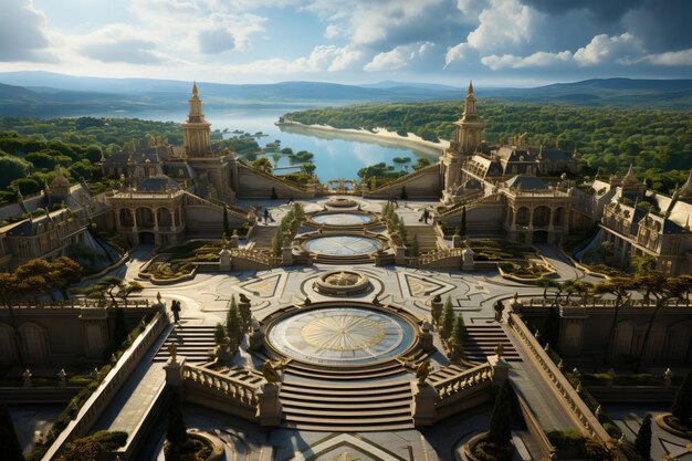 Le palais de Versailles à Paris, en France