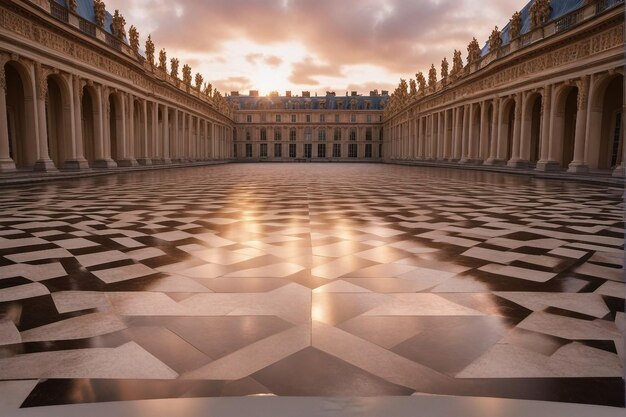 palais de la ville de versailles en france