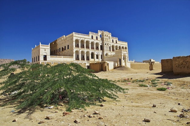 Le palais vinatge à Tarim Yémen