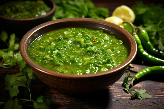 Photo palak matar curry également connu sous le nom d'épinards geen pois masala sabzi ou sabji nourriture indienne