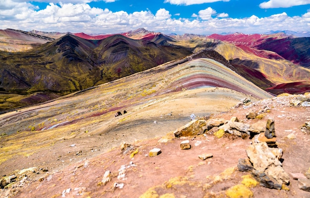 Palccoyo Rainbow Mountains près de Cusco au Pérou