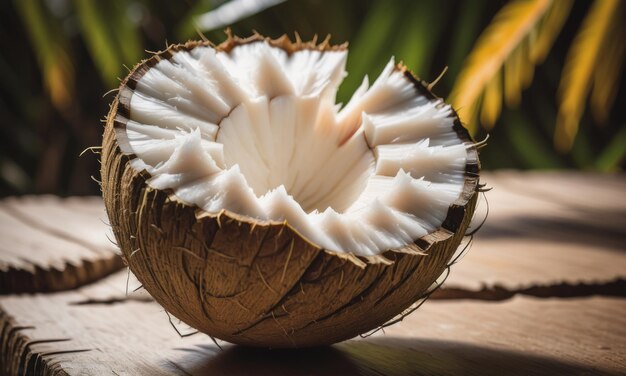 un palmier à coco sur une plage tropicale