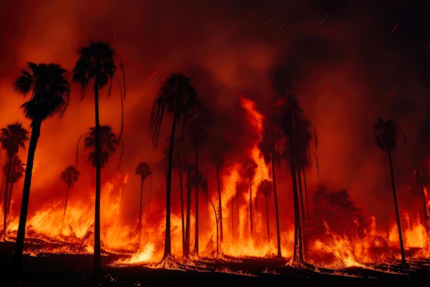 Les palmiers flamboyants, l'enfer de la nature