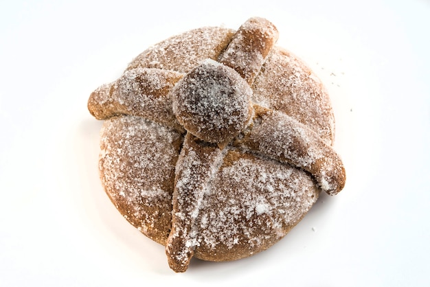 Pan de muerto avec une cuisine mexicaine typique