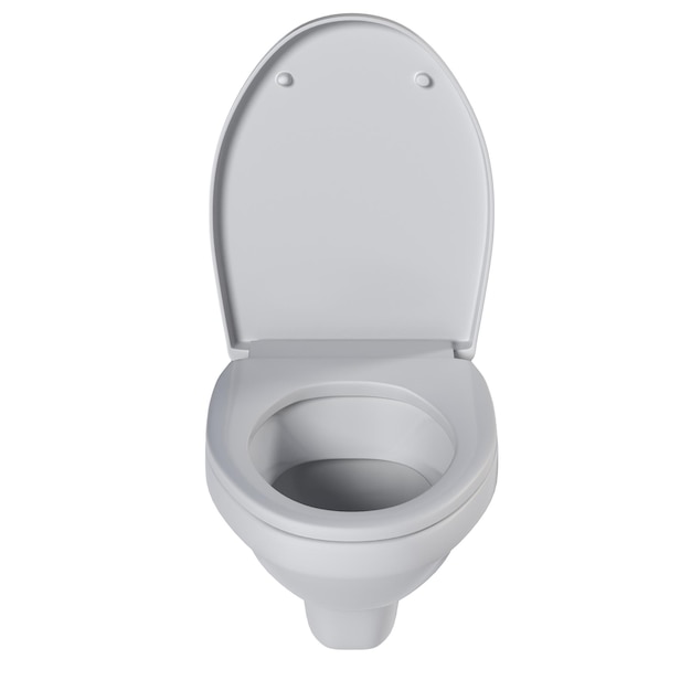 Photo pan de toilettes isolé sur fond blanc bidet 3d illustration cg render