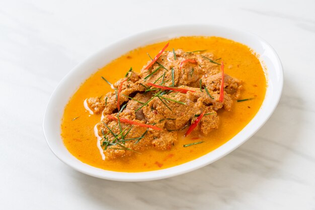 panang curry au porc