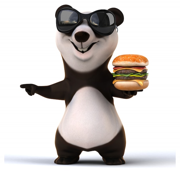 Panda amusant