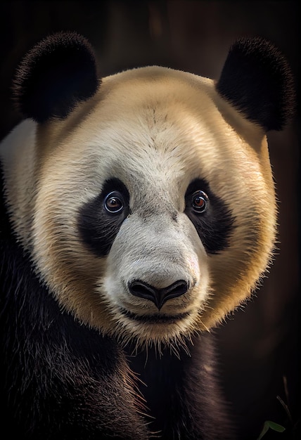 Panda avec une expression interrogative sur son visage ai génératif