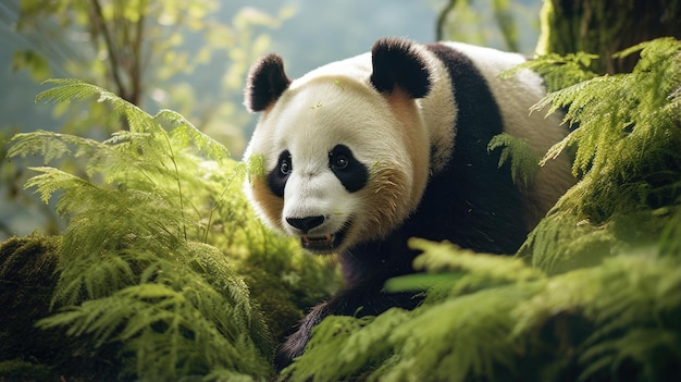 Panda géant à l'état sauvage