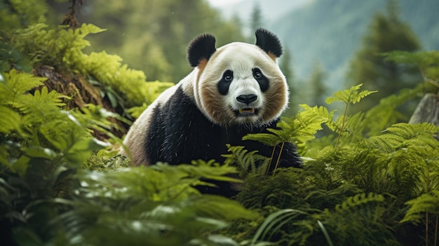 Panda géant à l'état sauvage