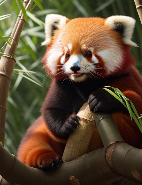 Le panda rouge est mignon.