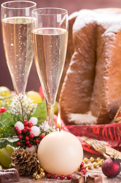 Pandoro. Gâteau de Noël à l'italienne