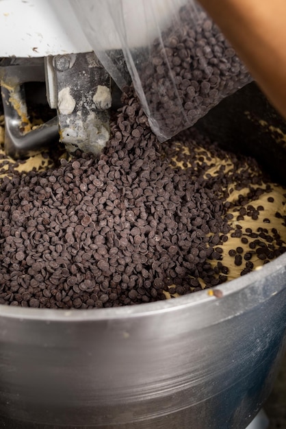 Panettone. Production industrielle de panettone de Noël