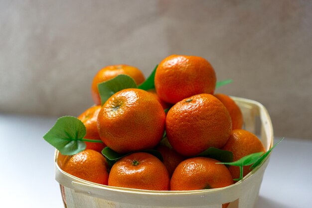 Panier aux mandarines