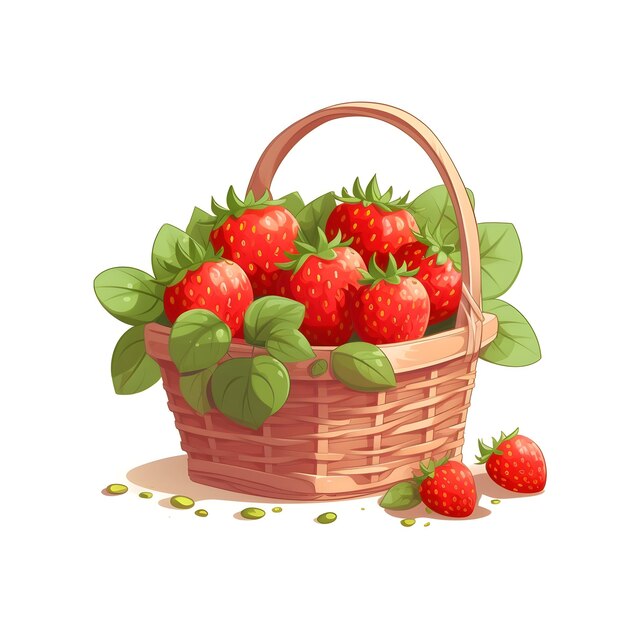 Un panier de fraises