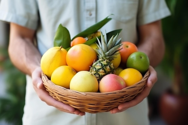 panier de fruits et légumes