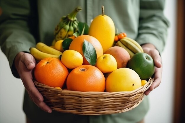 panier de fruits et légumes