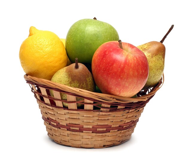 Panier avec des fruits