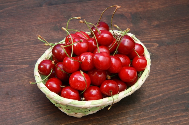 panier plein de cerises