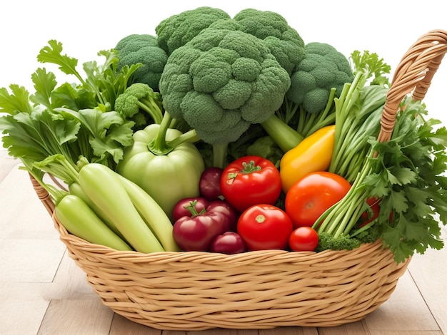 panier plein de légumes