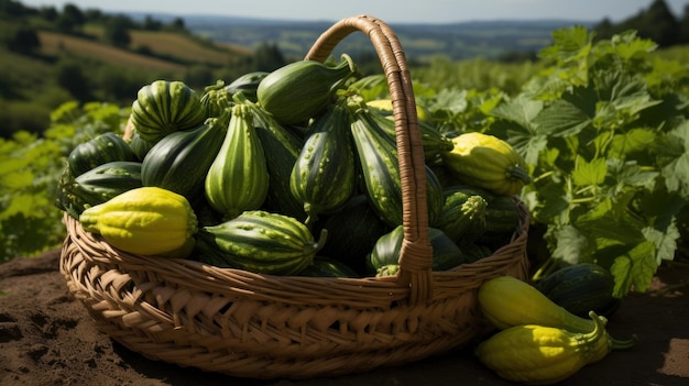 Photo un panier plein de moelles papier peint uhd