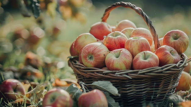 Un panier de pommes