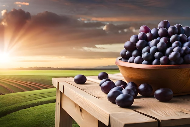 Un panier rempli de raisins