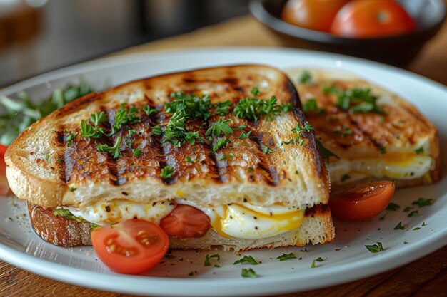 Le Panini qui fait que les matins valent la peine de se réveiller pour le menu du petit déjeuner