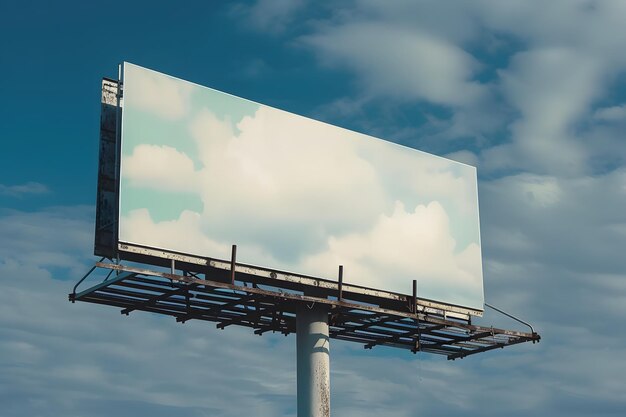 un panneau d'affichage avec un billboard qui dit des panneaux d'affiche sur lui