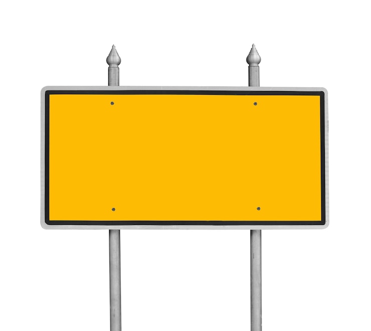 Photo panneau d'affichage blanc sur fond blanc