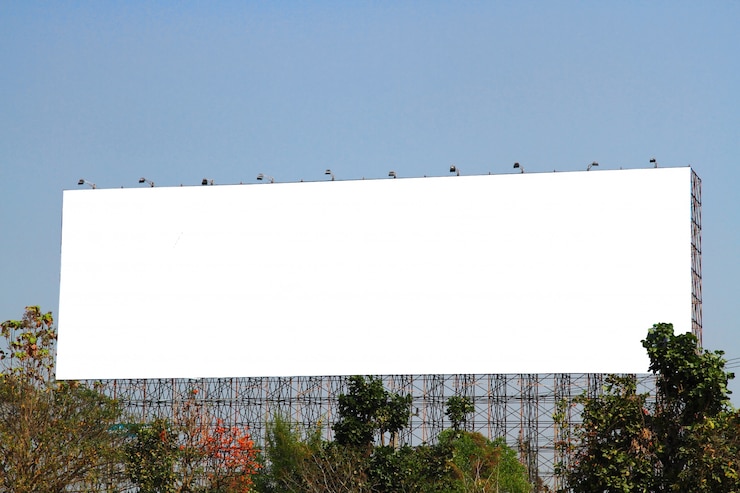 Photo panneau d&#39;affichage en blanc
