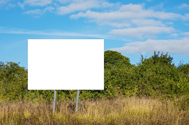 Panneau d&#39;affichage vide pour pouvoir mettre du texte